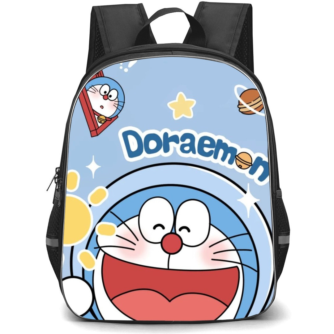 Doraemon School Backpack StudentPack - Doraemon Astronaut Costume Blue Background