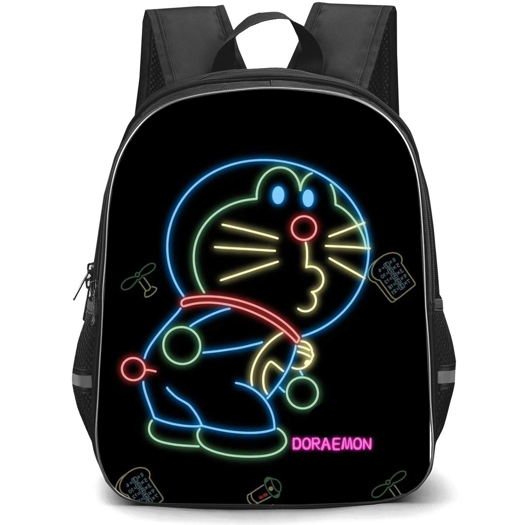 Doraemon School Backpack StudentPack - Doraemon Back Portait Neon Art