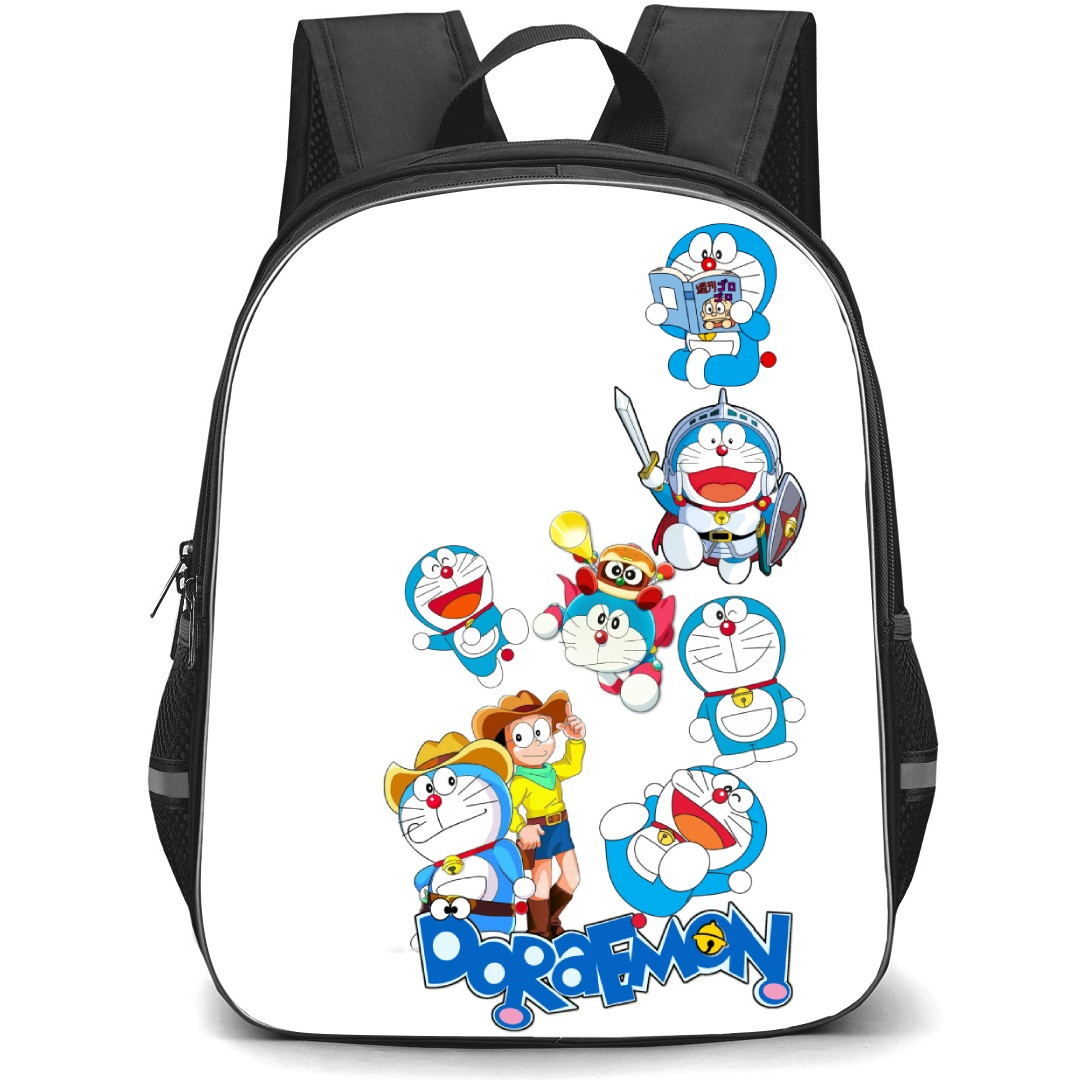 Doraemon School Backpack StudentPack - Doraemon Nobita Cowboy Hat Illustration