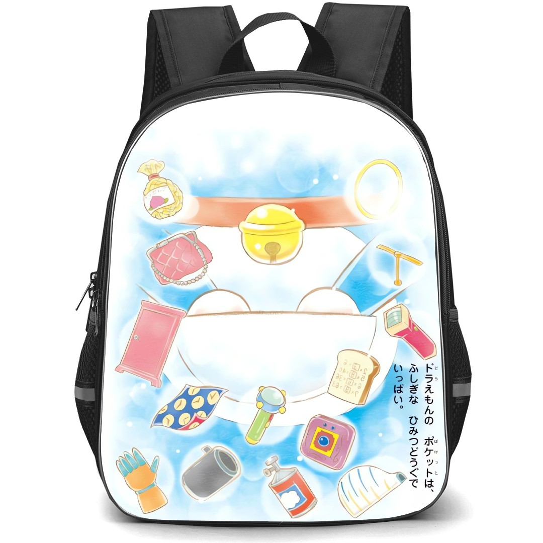 Doraemon School Backpack StudentPack - Doraemon Pocket Items
