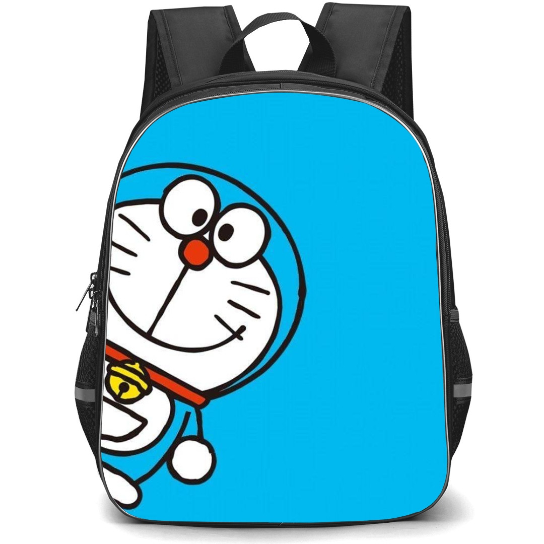 Doraemon School Backpack StudentPack - Doraemon Side Portrait Blue Background