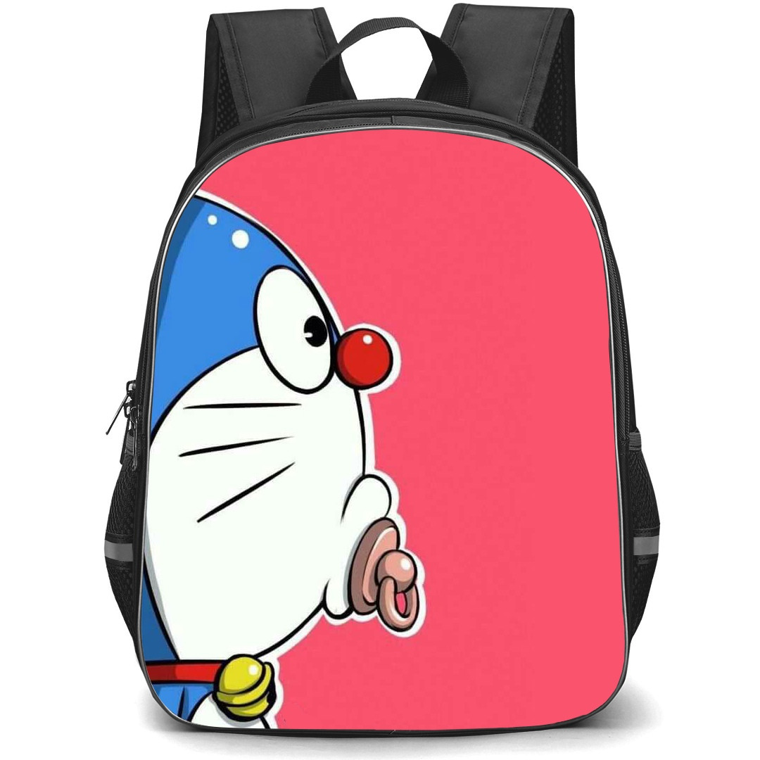 Doraemon School Backpack StudentPack - Doraemon Side Portrait Red Background
