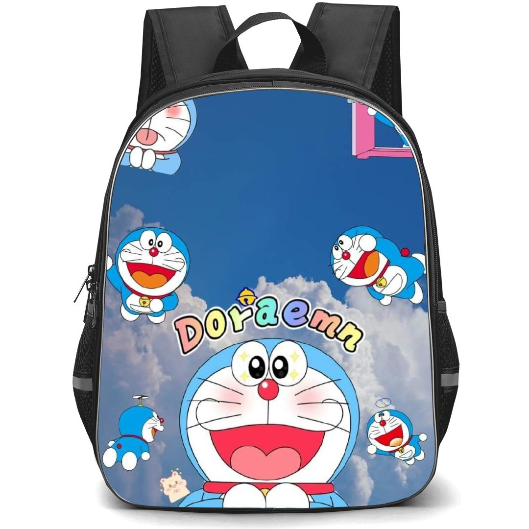 Doraemon School Backpack StudentPack - Doraemon Smiling Sky Background Collage