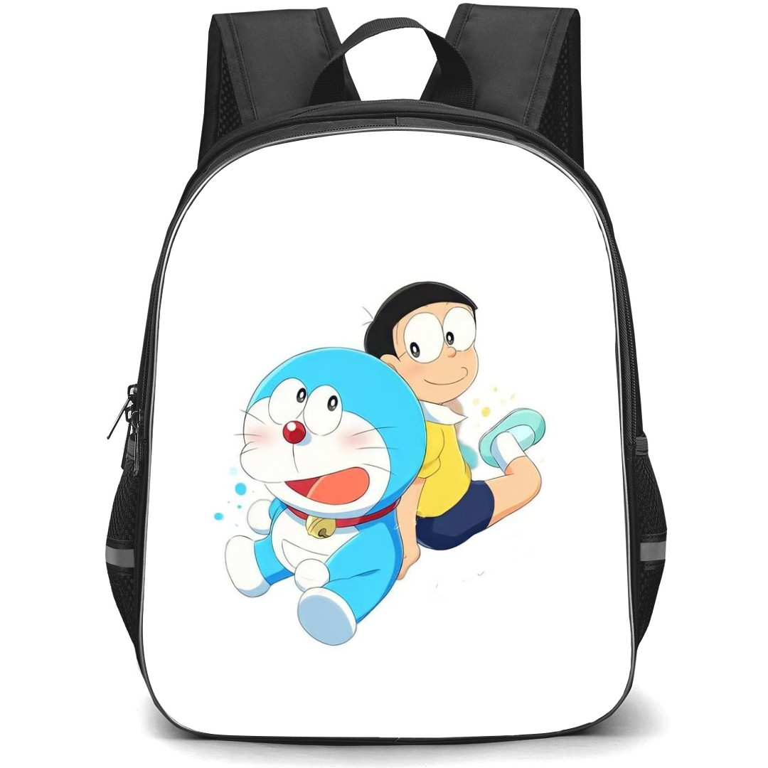 Doraemon Nobita School Backpack StudentPack - Nobita Doraemon Sitting White Background