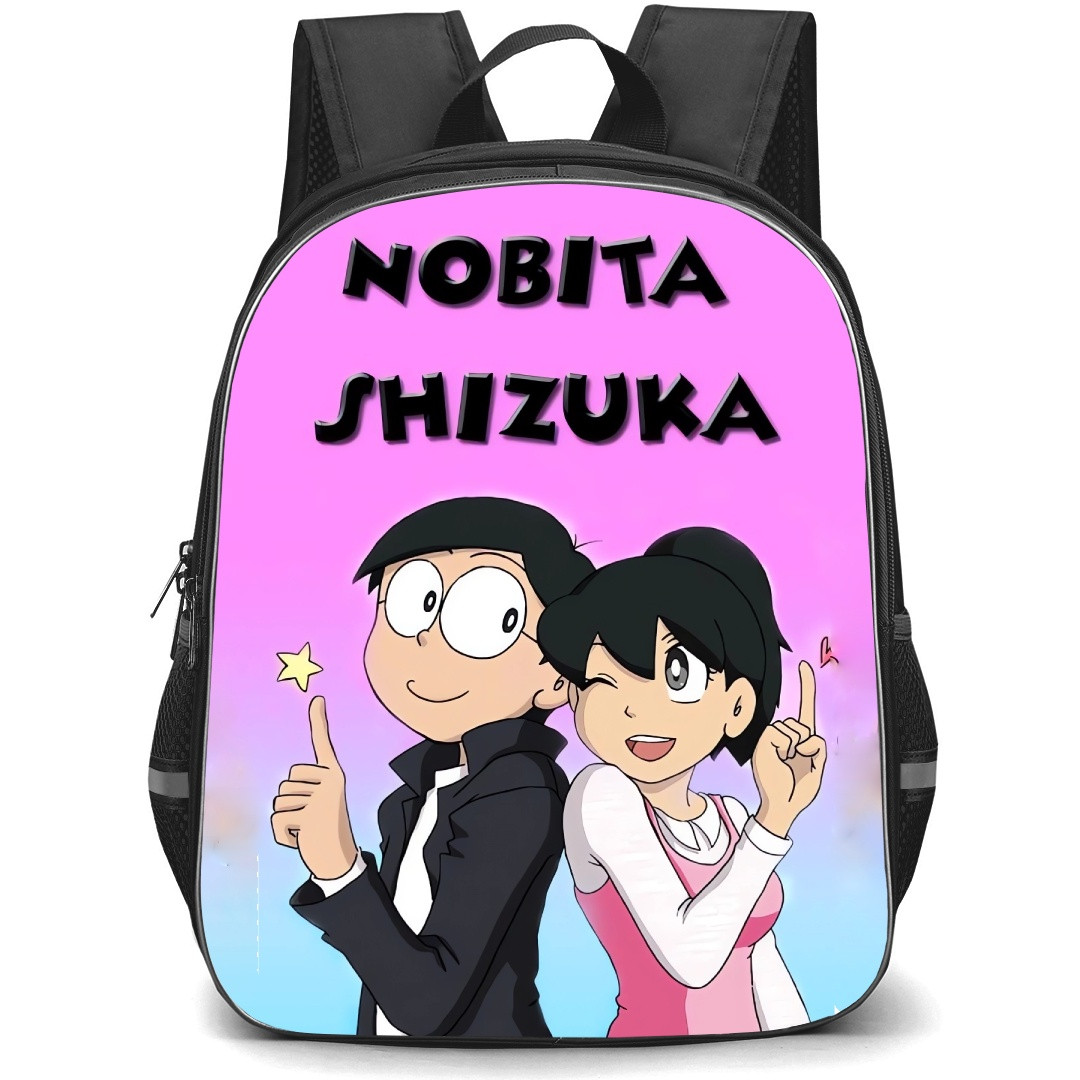 Doraemon Nobita School Backpack StudentPack - Nobita Shizuka Winking Illlustration
