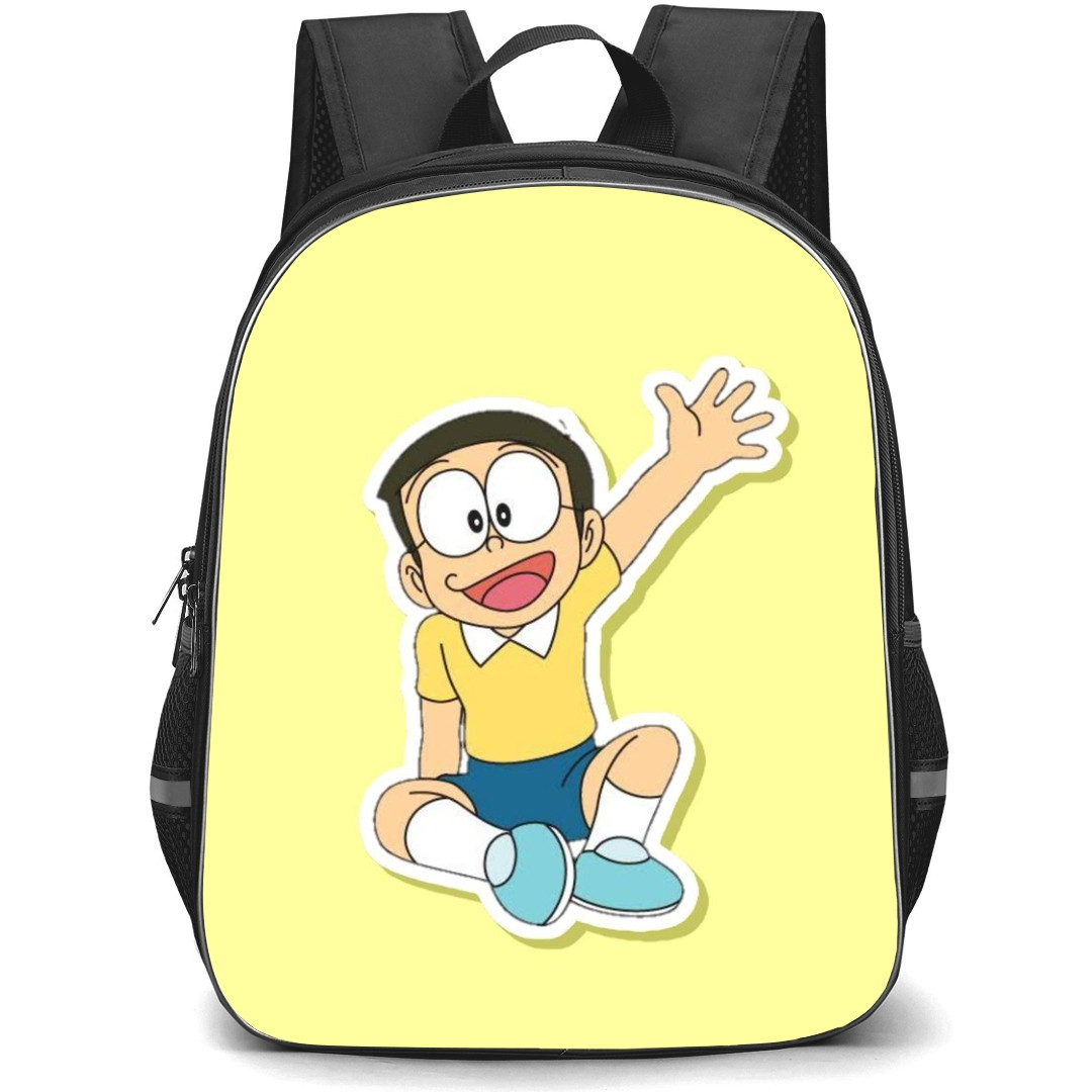Doraemon Nobita School Backpack StudentPack - Nobita Sticker Art