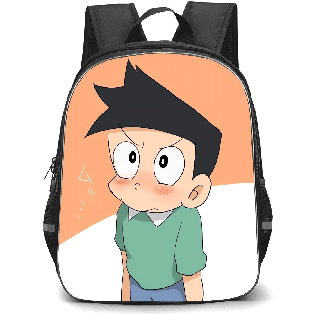 Doraemon Suneo School Backpack StudentPack - Suneo Portait Orange White Background