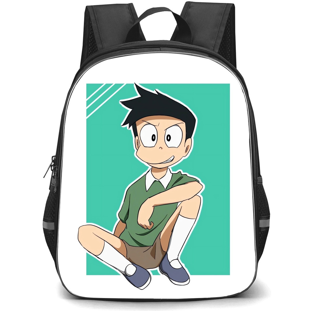 Doraemon Suneo School Backpack StudentPack - Suneo Sitting Illustration