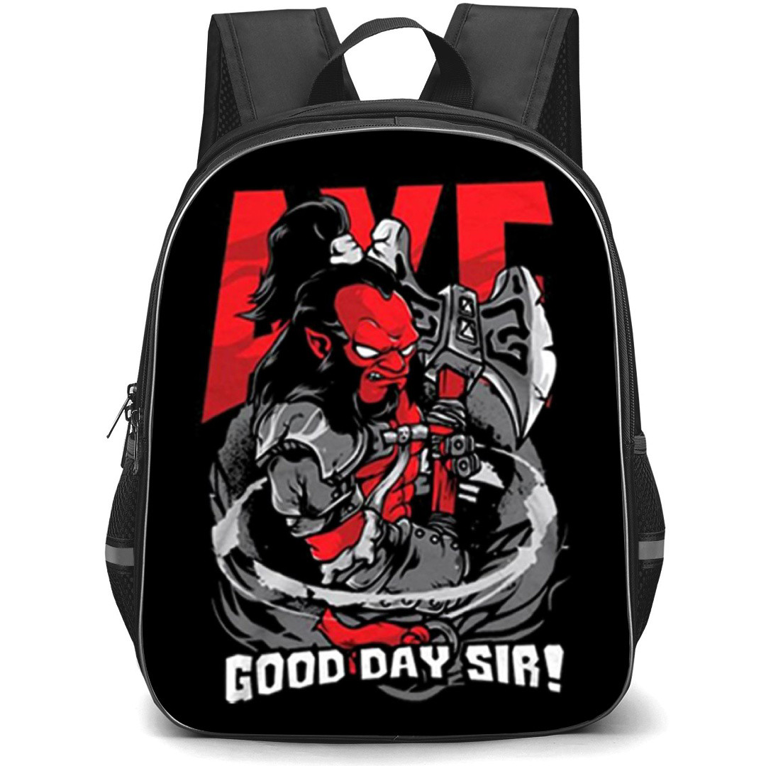 Dota 2 Axe Backpack StudentPack - Axe Poster Good Day Sir!