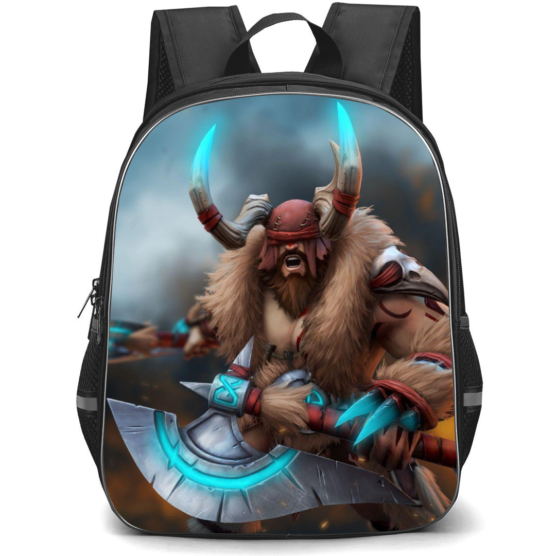 Dota 2 Beastmaster Backpack StudentPack - Beastmaster Carry Hammer on Both Hands