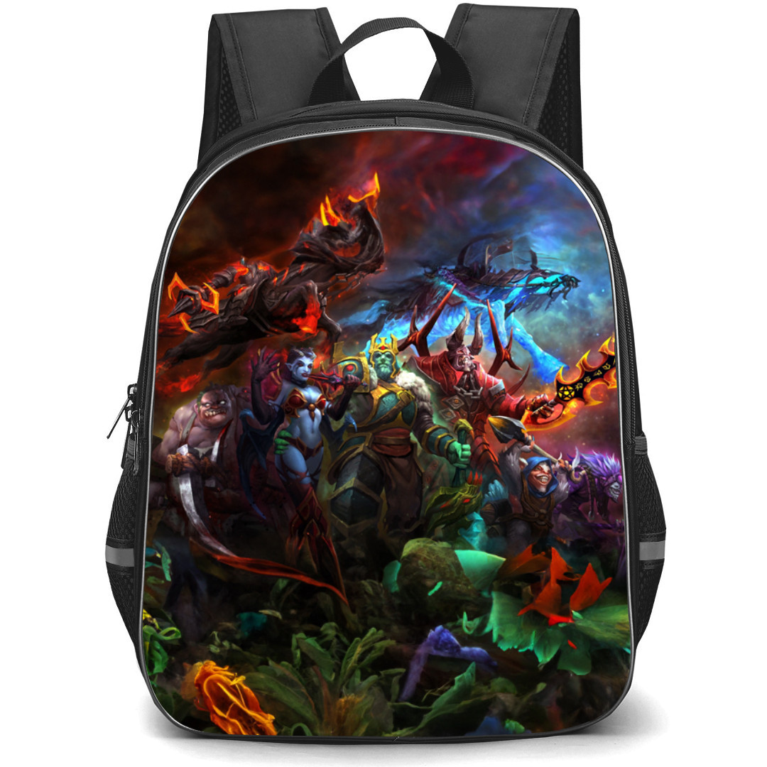 Dota 2 Collage Backpack StudentPack - Collage Group of Global Characters