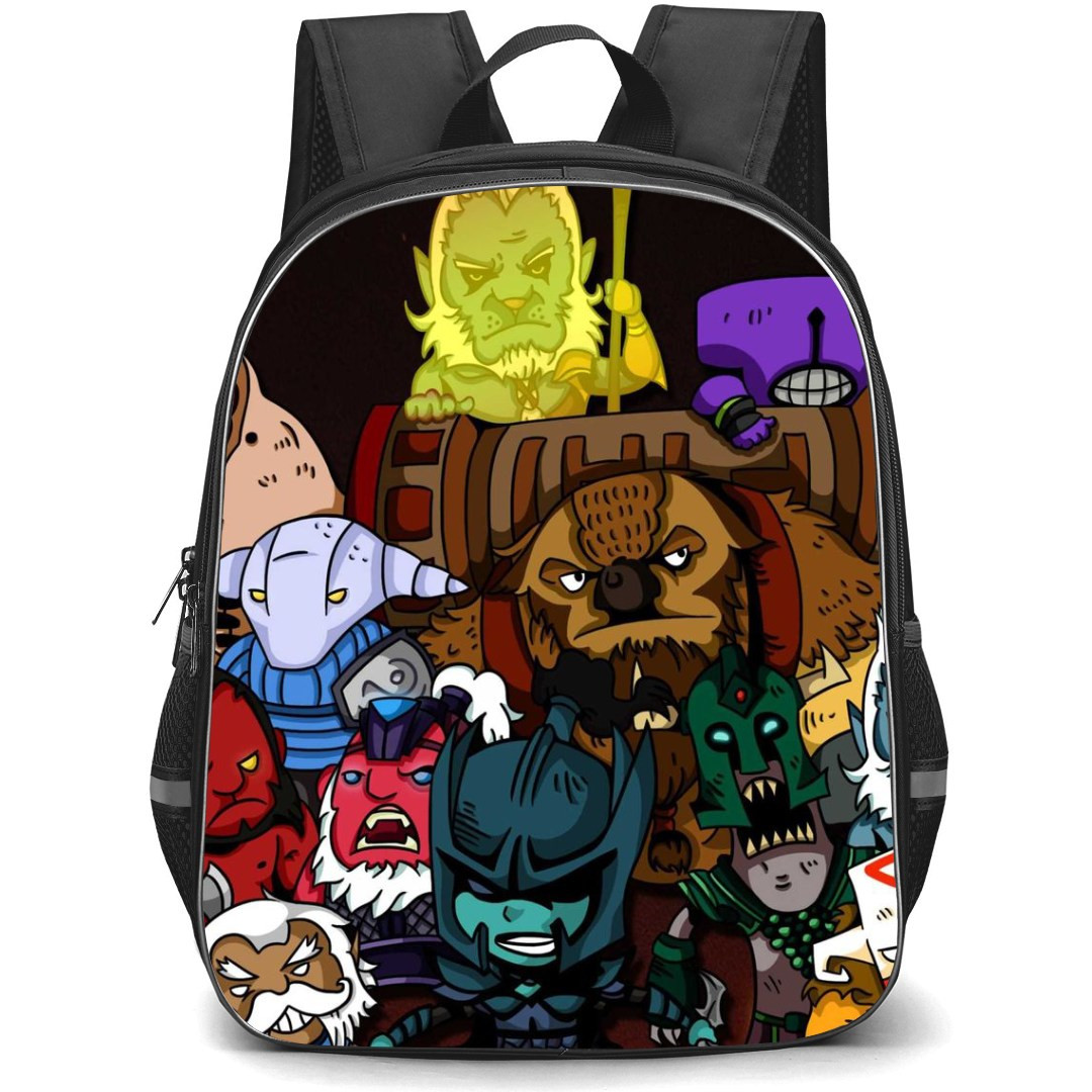 Dota 2 Collage Backpack StudentPack - Collage Heroes Retina Wallpaper