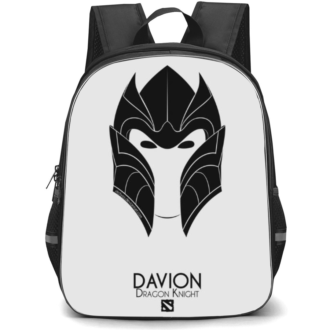 Dota 2 Dragon Knight Backpack StudentPack - Dragon Knight Black Mask Sketch