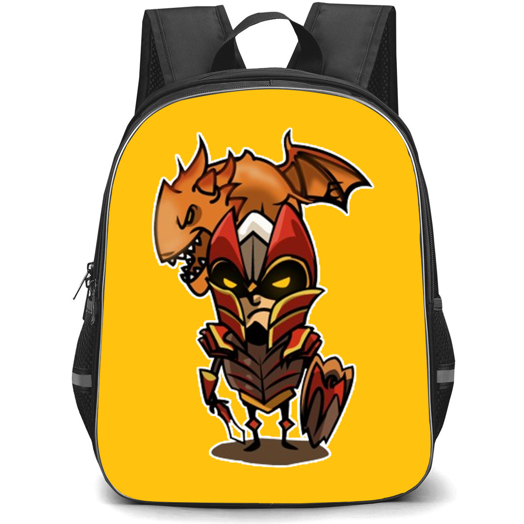 Dota 2 Dragon Knight Backpack StudentPack - Dragon Knight Grey Background Portrait Art
