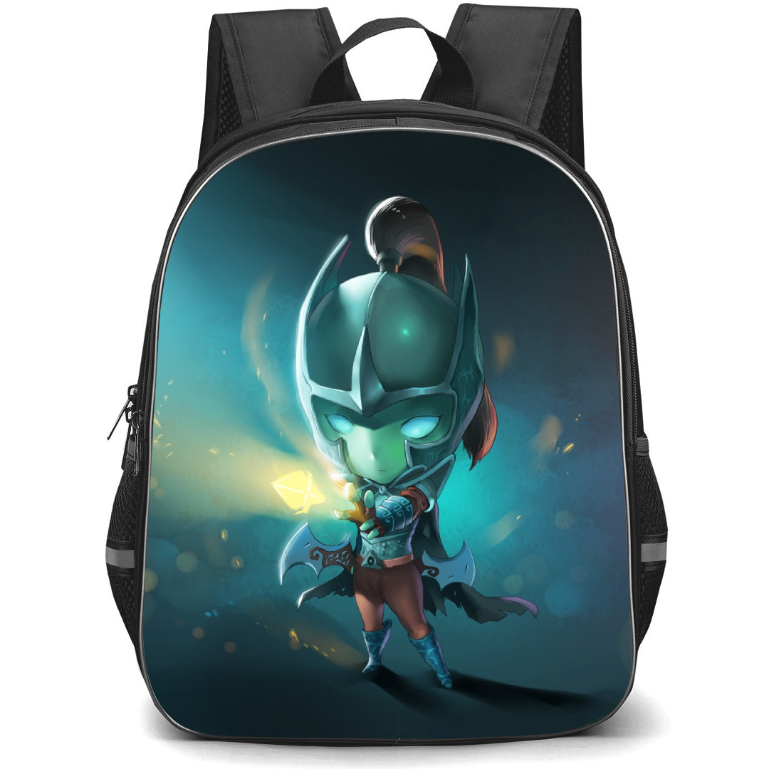 Dota 2 Phantom Assasin Backpack StudentPack - Phantom Assasin Showing Power Chibi Art