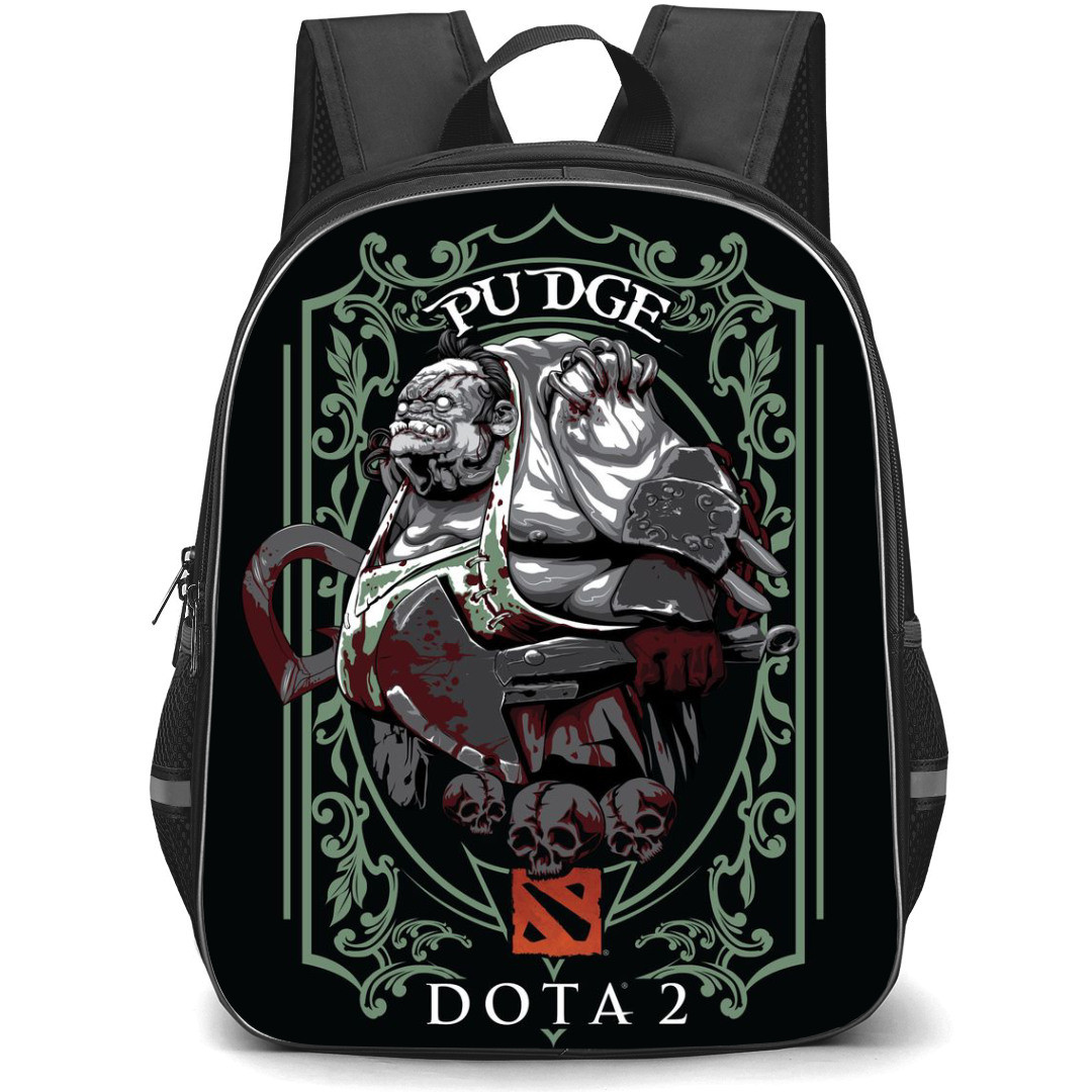 Dota 2 Pudge Backpack StudentPack - Pudge Carry Big Knifes with Skeleton Faces
