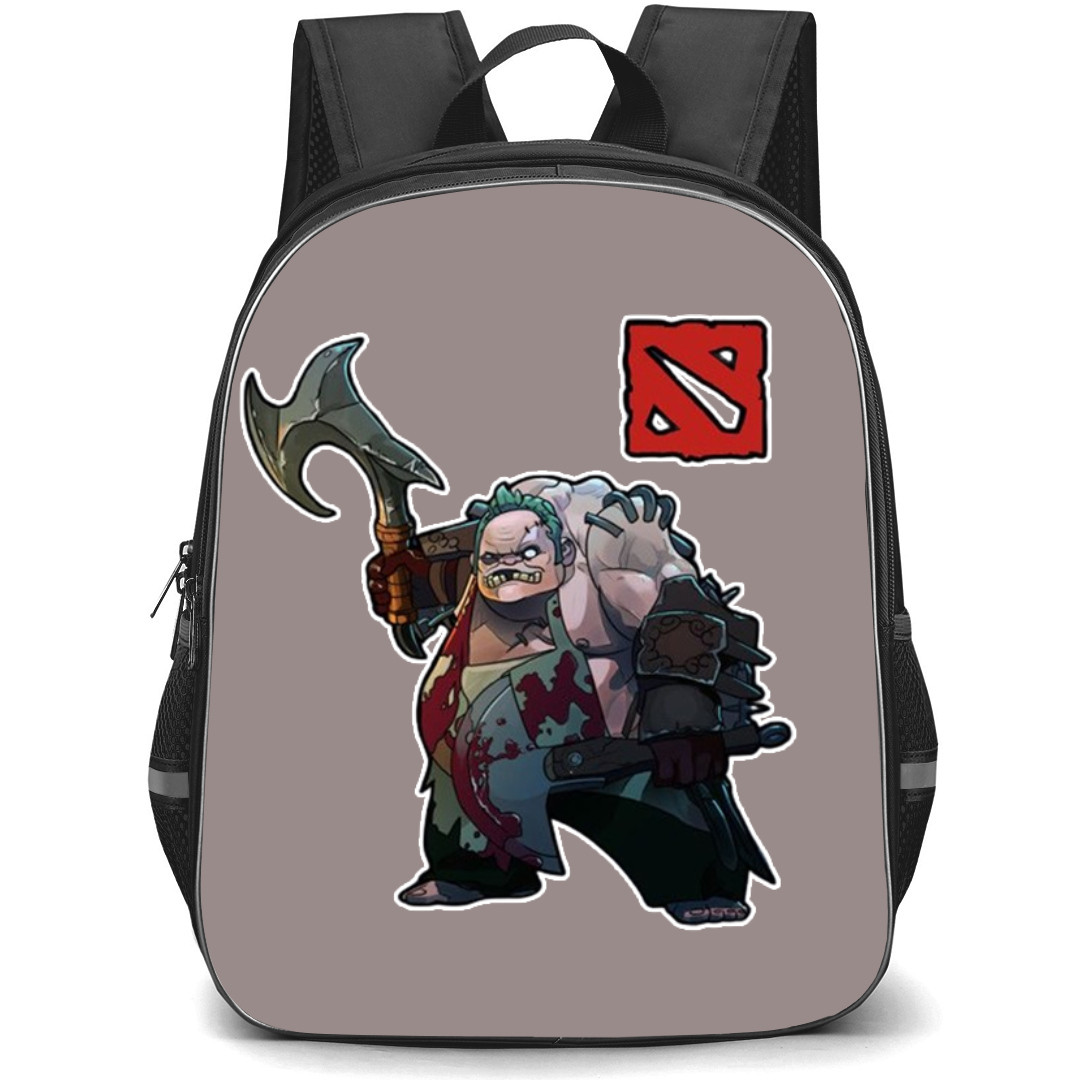 Dota 2 Pudge Backpack StudentPack - Pudge Carry Two Bloody Knifes