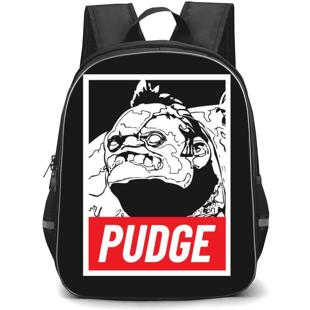 Dota 2 Pudge Backpack StudentPack - Pudge White Sketch In Frame Art