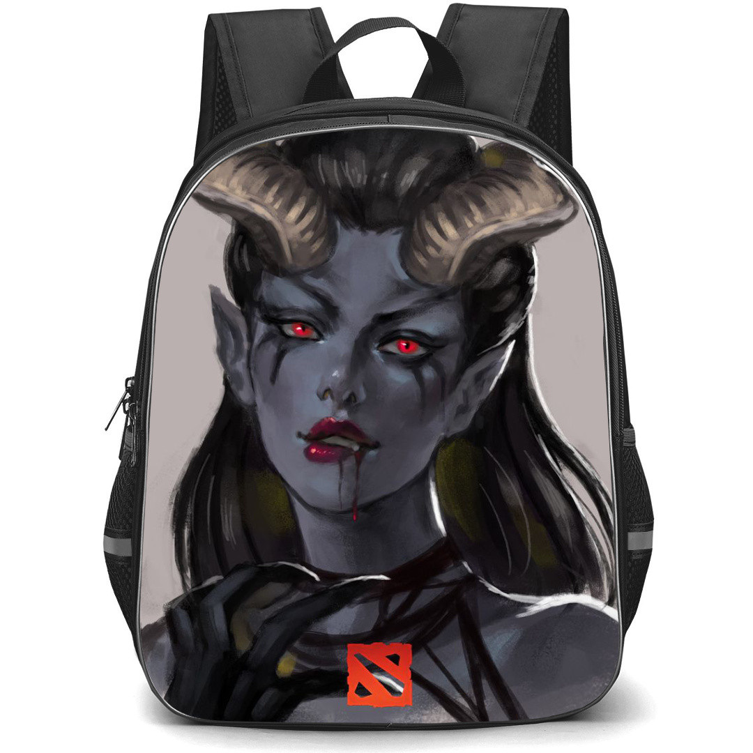 Dota 2 Queen of Pain Backpack StudentPack - Queen of Pain have Red Eyes and Slicy Lips