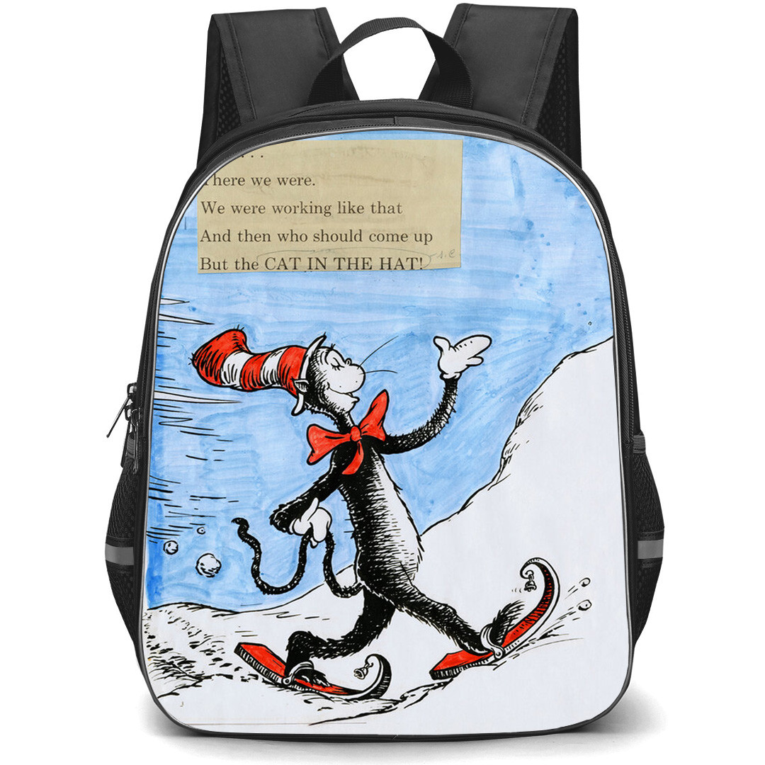 Dr Seuss The Cat in The Hat Backpack StudentPack - The Cat in Walking In The Snow
