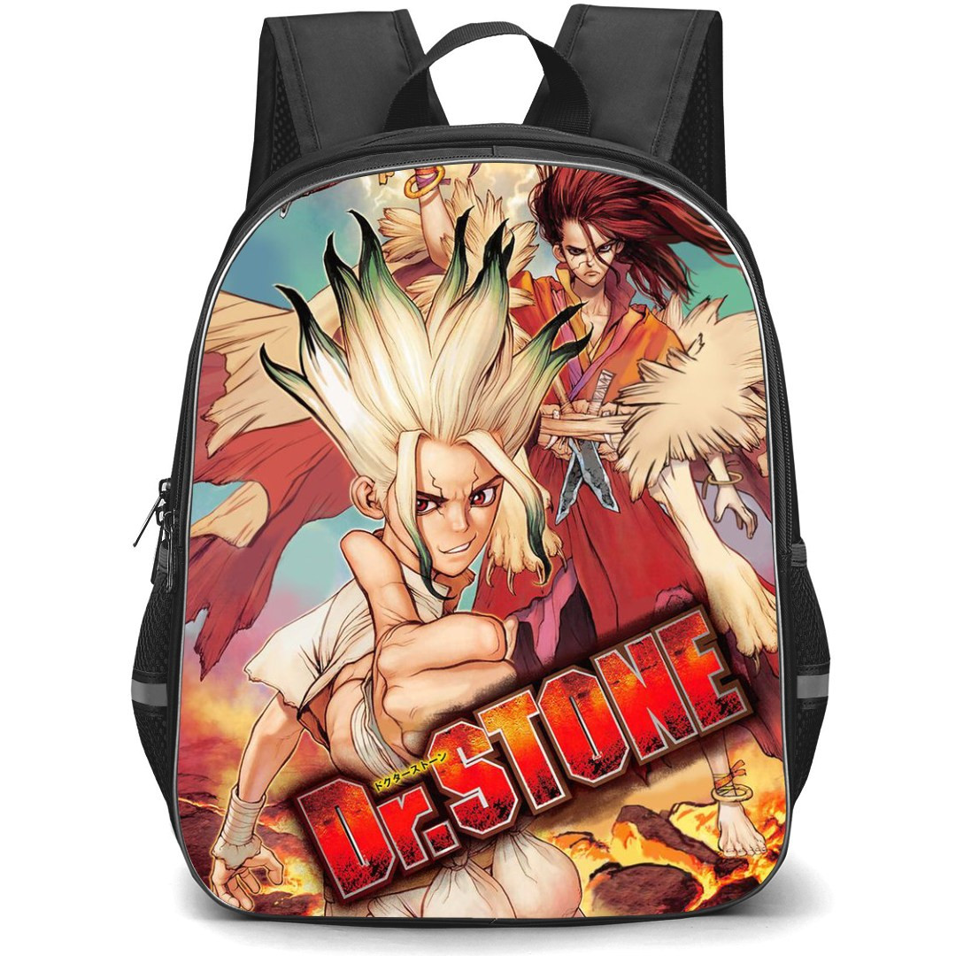Dr. Stone Ishigami Senku Backpack StudentPack - Ishigami Senku Anime Art In Chapter 09 Poster