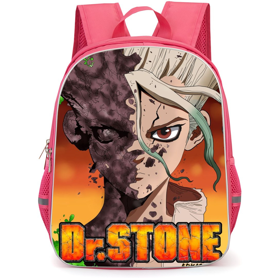 Dr. Stone Ishigami Senku Backpack StudentPack - Ishigami Senku Demon Slayer Illustration Art Poster