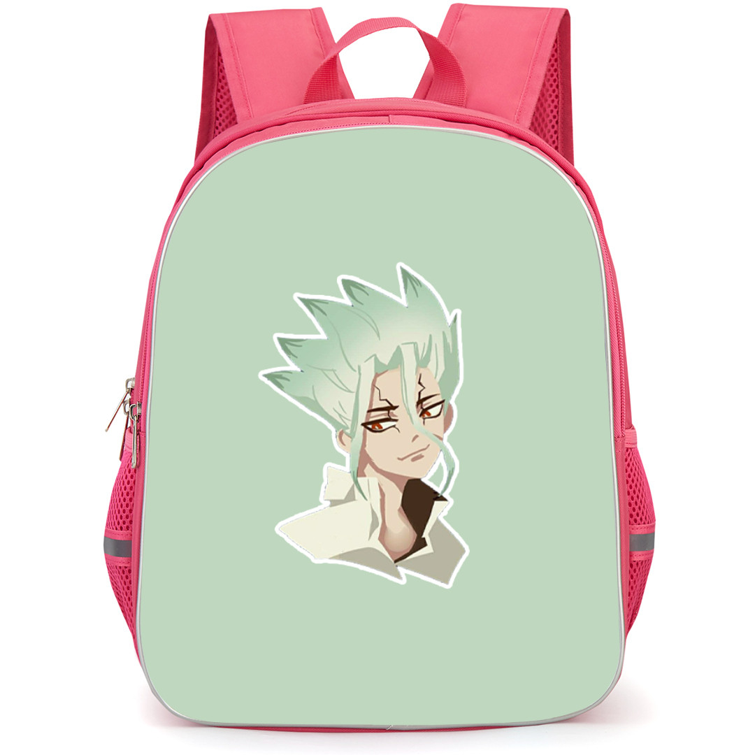 Dr. Stone Ishigami Senku Backpack StudentPack - Ishigami Senku Portrait Anime Art Sticker