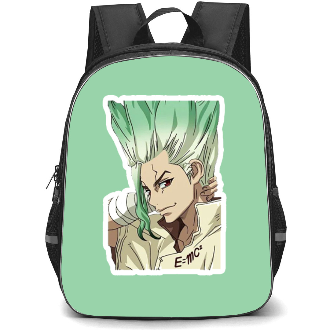 Dr. Stone Ishigami Senku Backpack StudentPack - Ishigami Senku Side Portrait Sticker