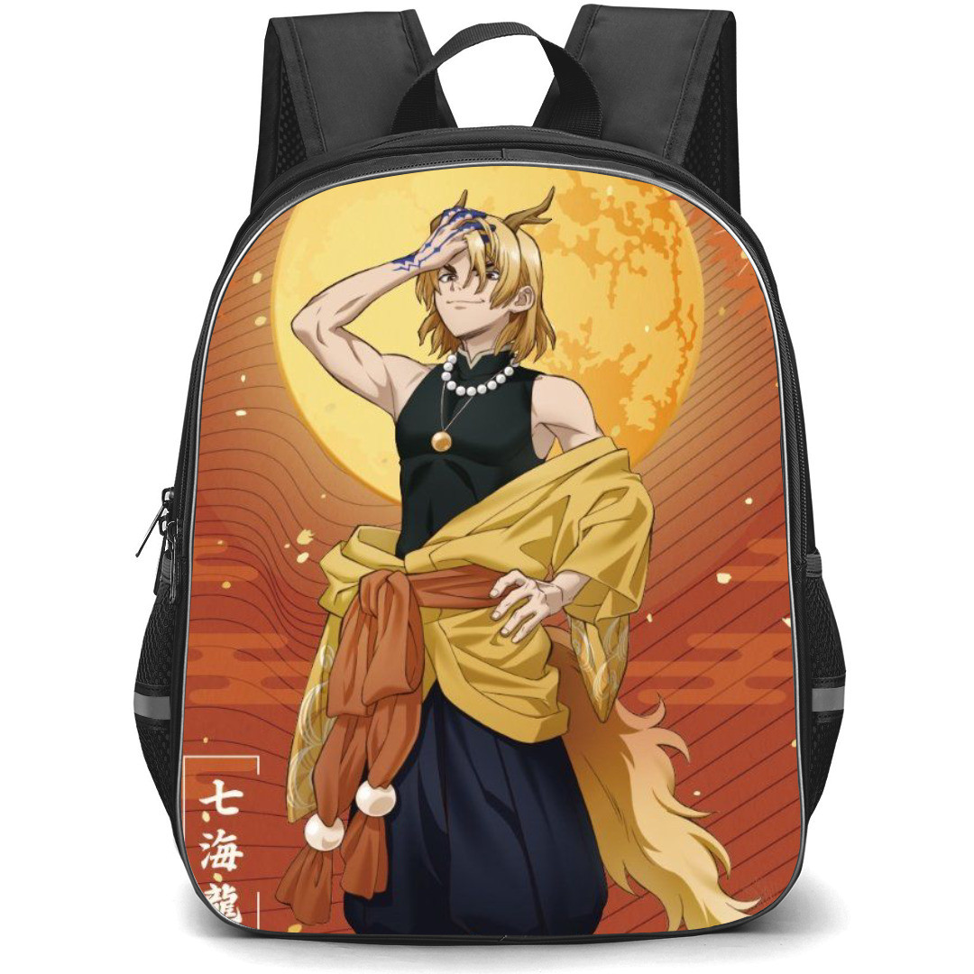 Dr. Stone Ryusui Nanami Backpack StudentPack - Ryusui Nanami Hyakki Yagyo Anime Art Poster