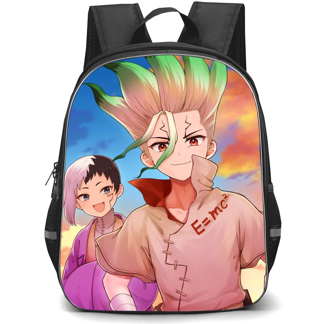 Dr. Stone Backpack StudentPack - Dr. Stone Senku X Gen Awakening Illustration Art