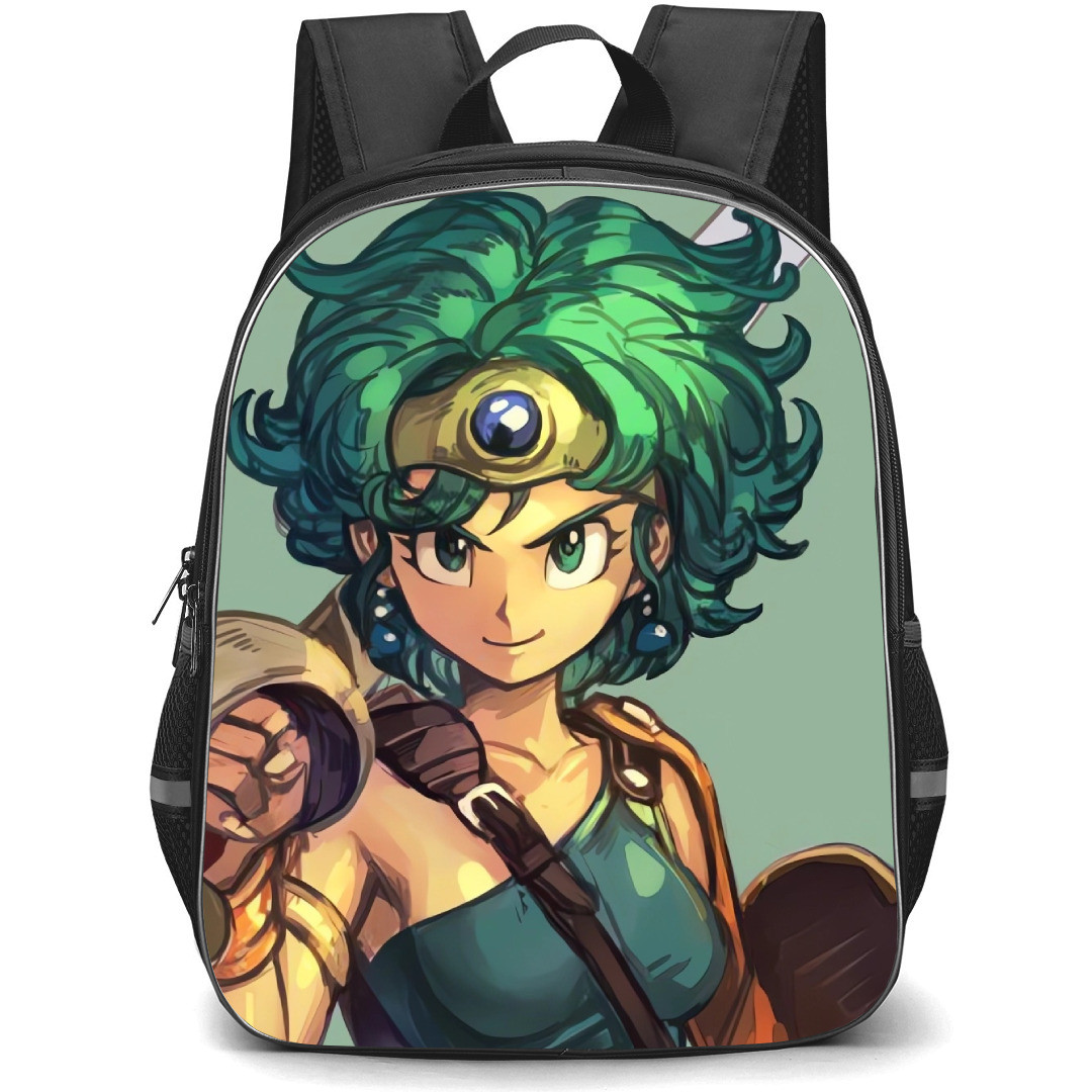 Dragon Quest Sofia Backpack StudentPack - Sofia Watercolor Art Green Background