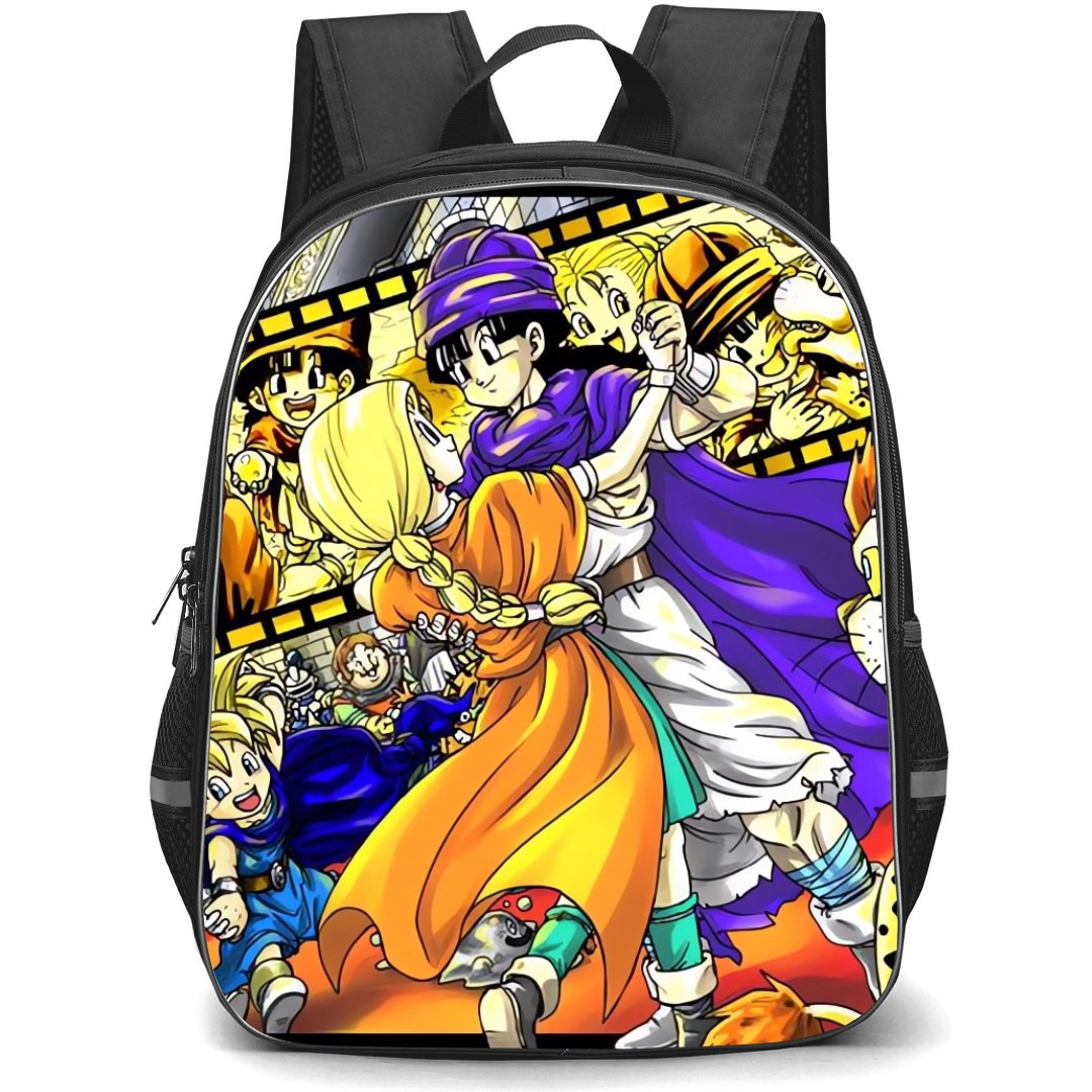 Dragon Quest Backpack StudentPack - Dragon Quest V Characters Dancing Picture Film Background