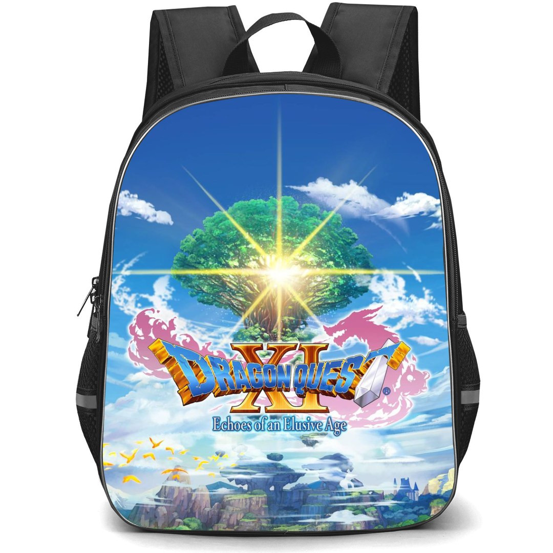 Dragon Quest Backpack StudentPack - Dragon Quest XI Poster Green Tree