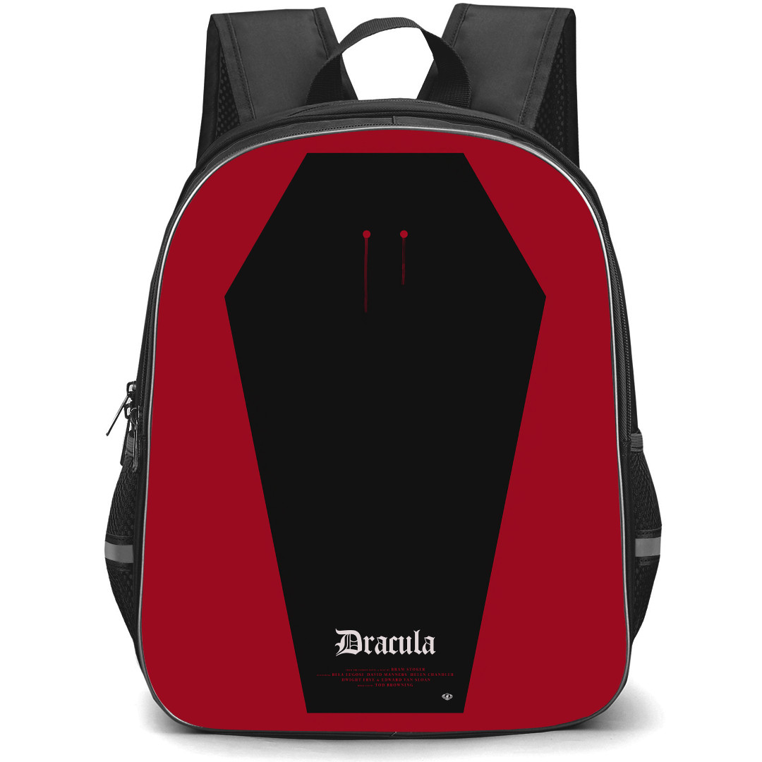 Dracula Backpack StudentPack - Dracula Coffin On Red Background