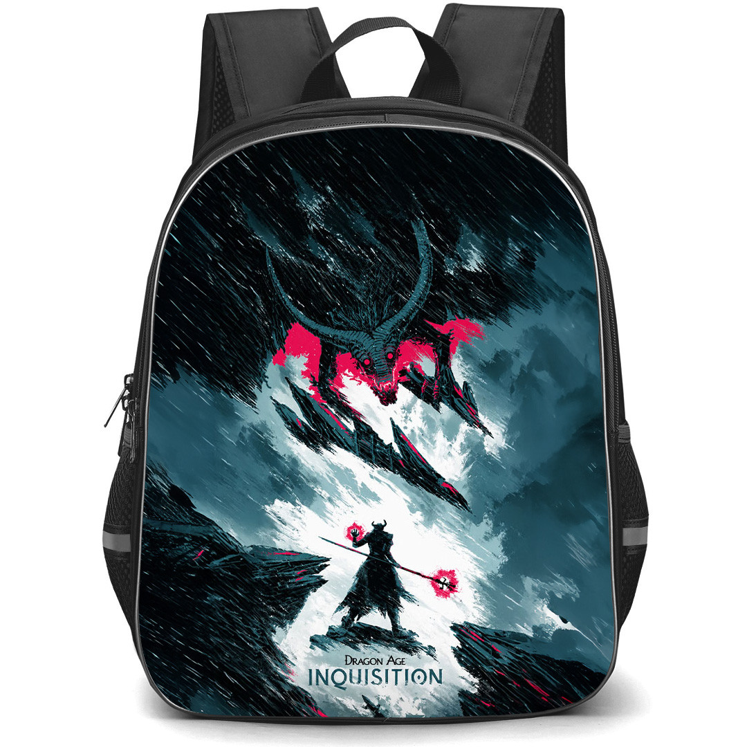Dragon Age Backpack School Bag StudentPack - Dragon Age Inquisition Brush Art