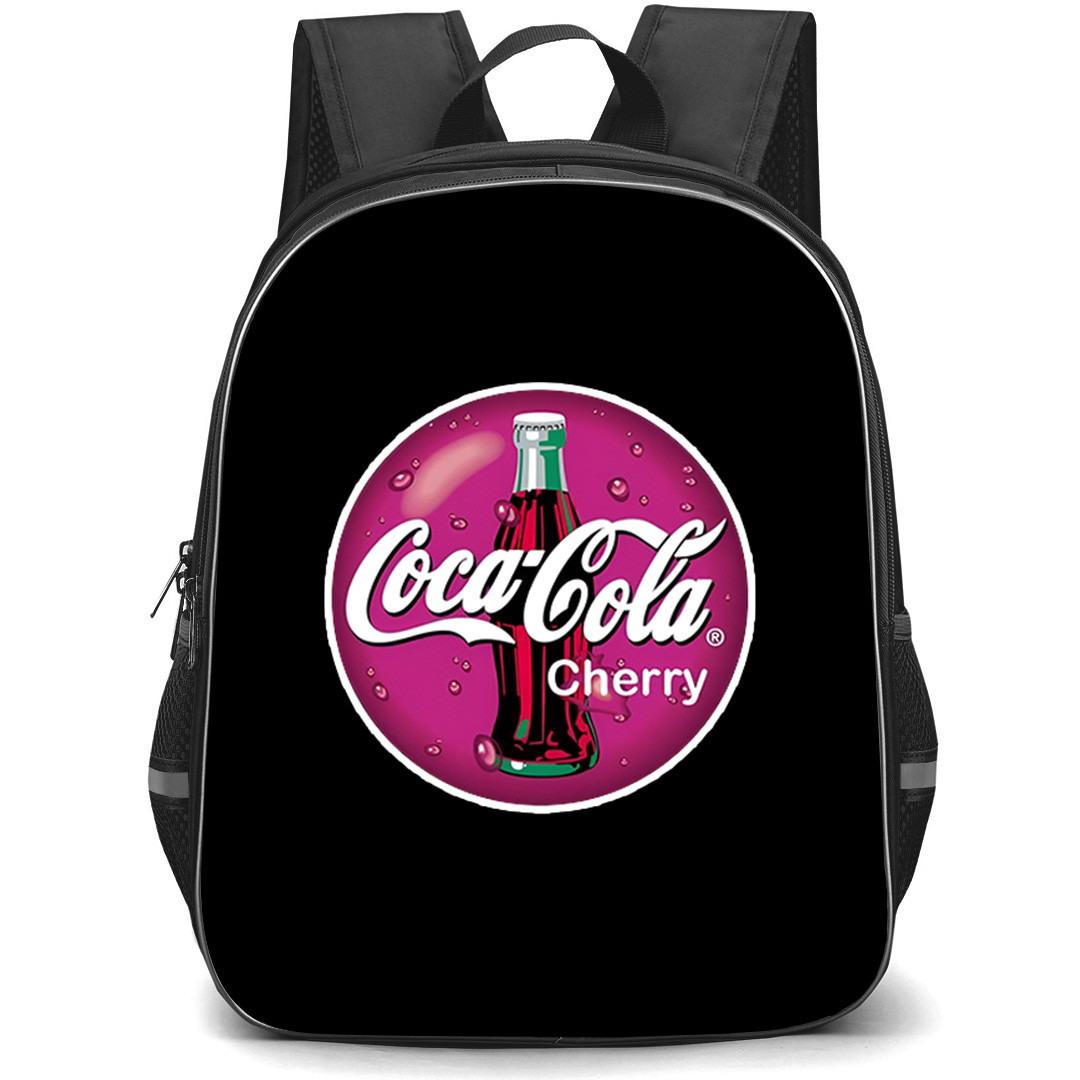 Cherry Coke Backpack School Bag StudentPack - Cherry Coke Round Logo Sticker