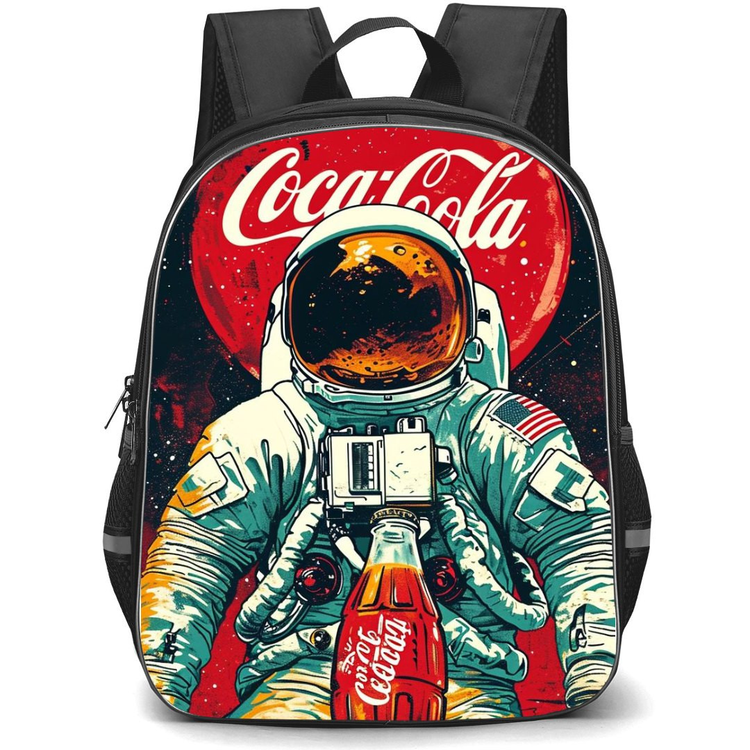 Coca-Cola School Backpack StudentPack - Coca-Cola Astronaut Holding Bottle illustration