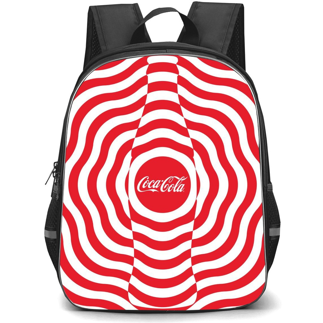 Coca-Cola School Backpack StudentPack - Coca-Cola Bottle Stripes Pattern Art
