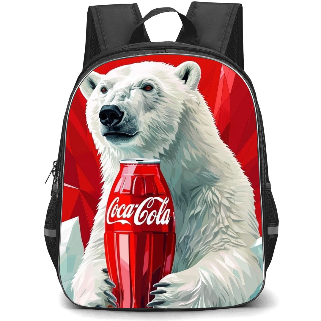 Coca-Cola School Backpack StudentPack - Coca-Cola Polar Bear Holding Can Illustration
