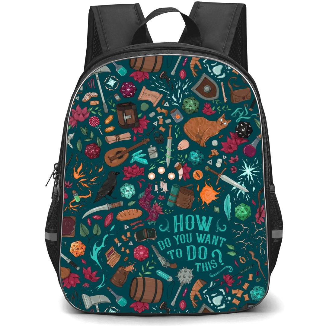 Dungeons & Dragons Backpack StudentPack - Dungeons & Dragons Do You Want To Do This Collage