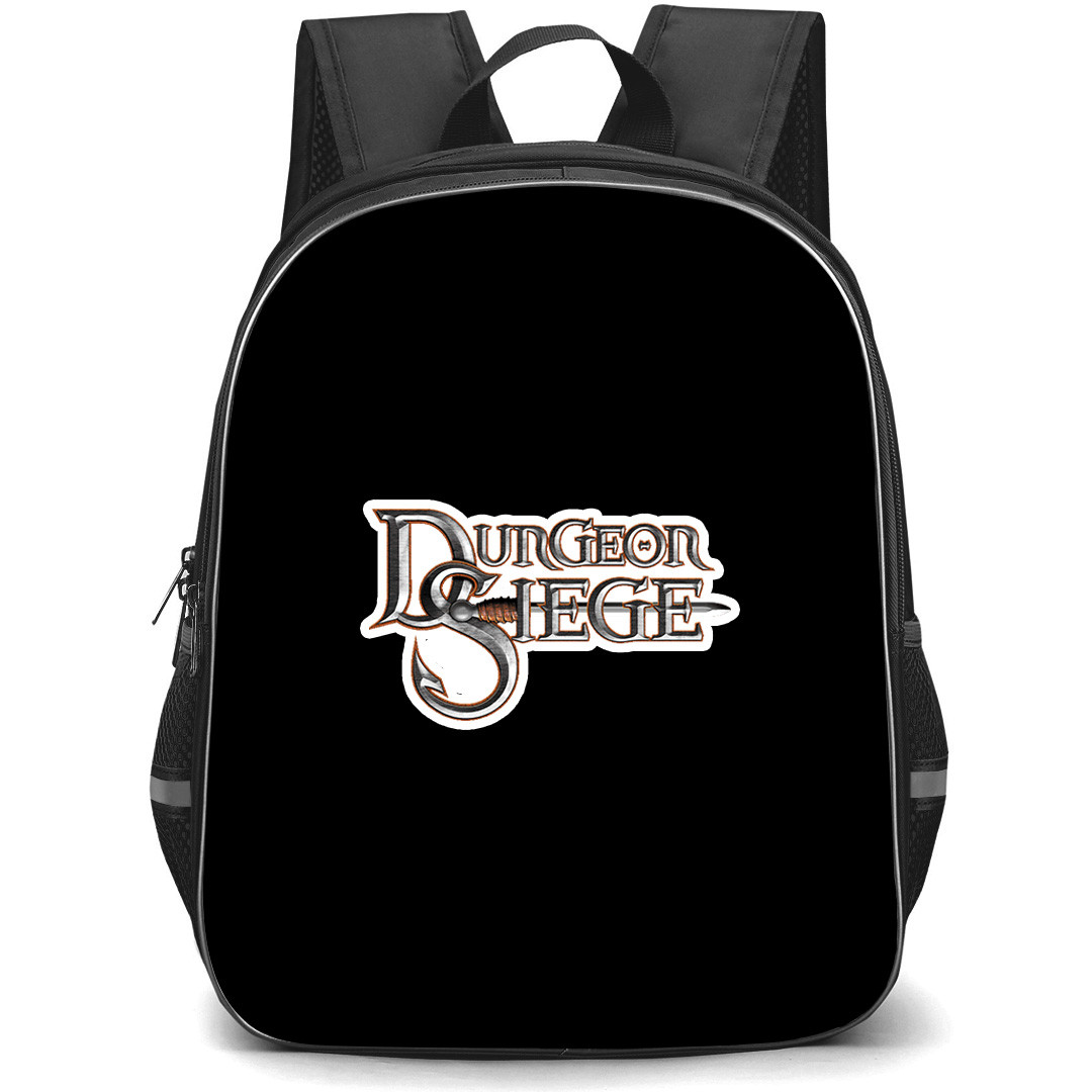 Dungeon Siege Backpack School Bag StudentPack - Dungeon Siege Official Logo Sticker