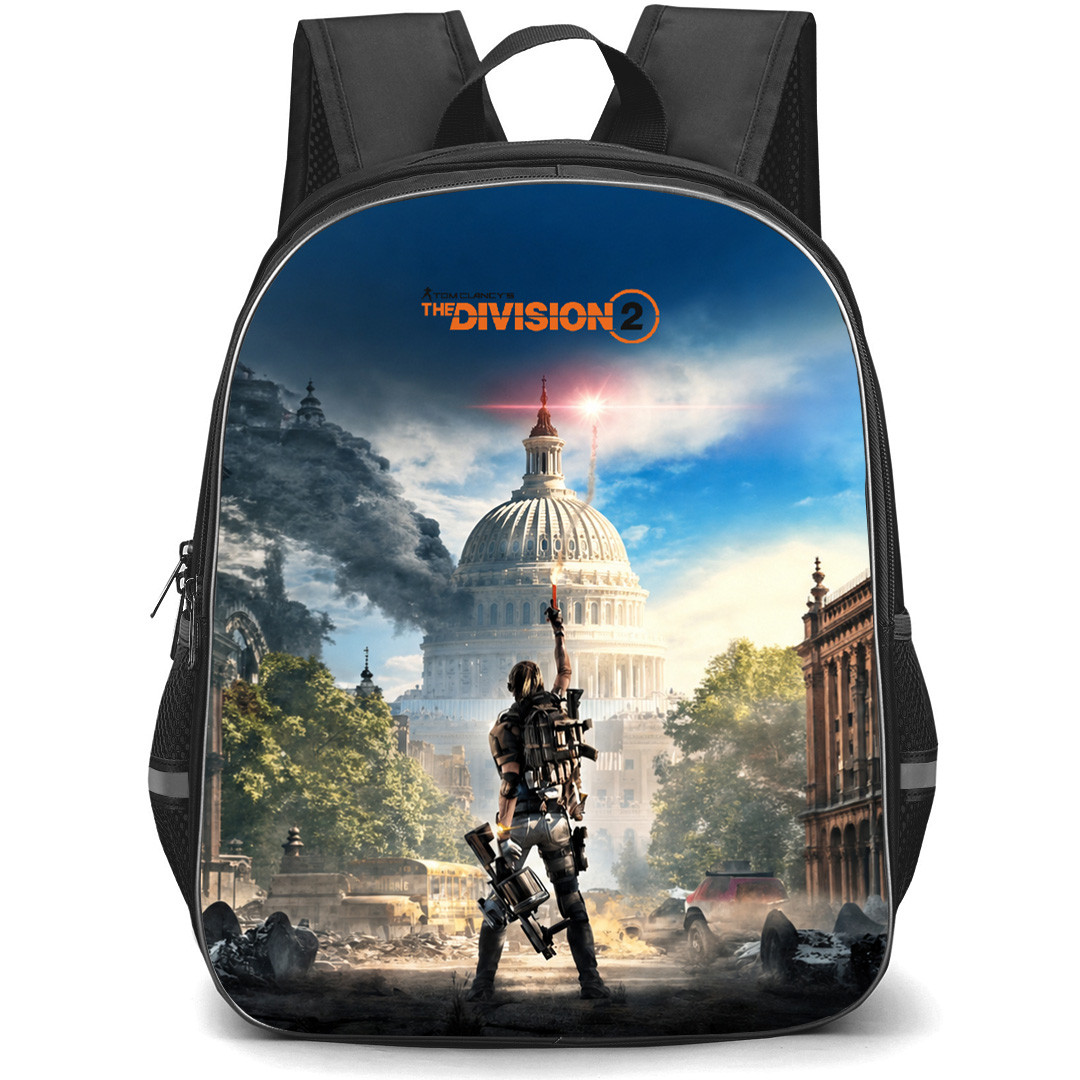 The Division Backpack School Bag StudentPack - The Division 2 Capitol Signal Flare Agent Poster