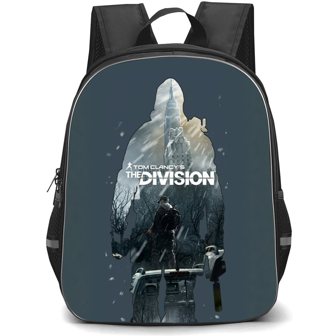The Division Backpack School Bag StudentPack - The Division Snow Silhouette Agent Poster