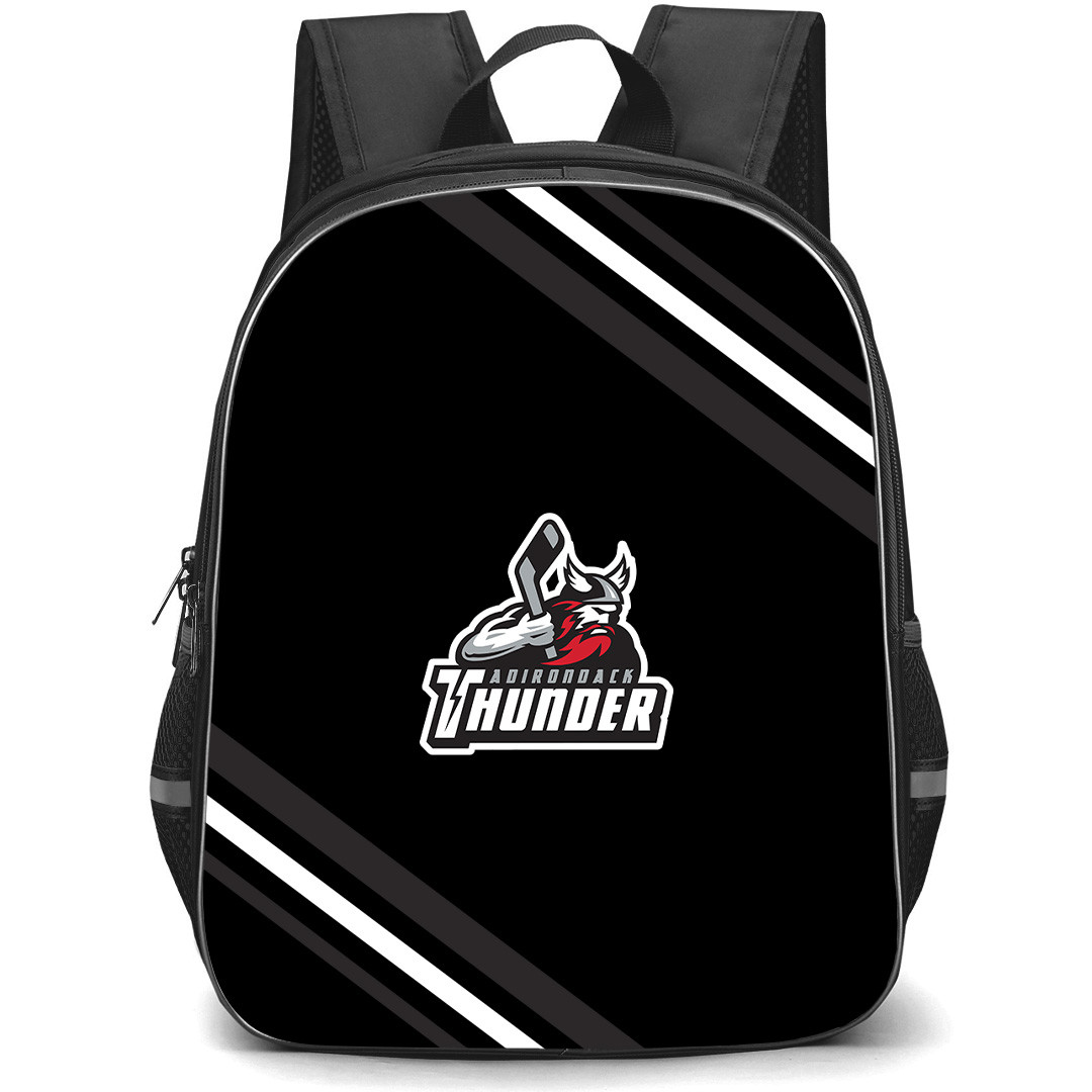 Adirondack Thunder Backpack School Bag StudentPack - Adirondack Thunder Large Logo With Stripe