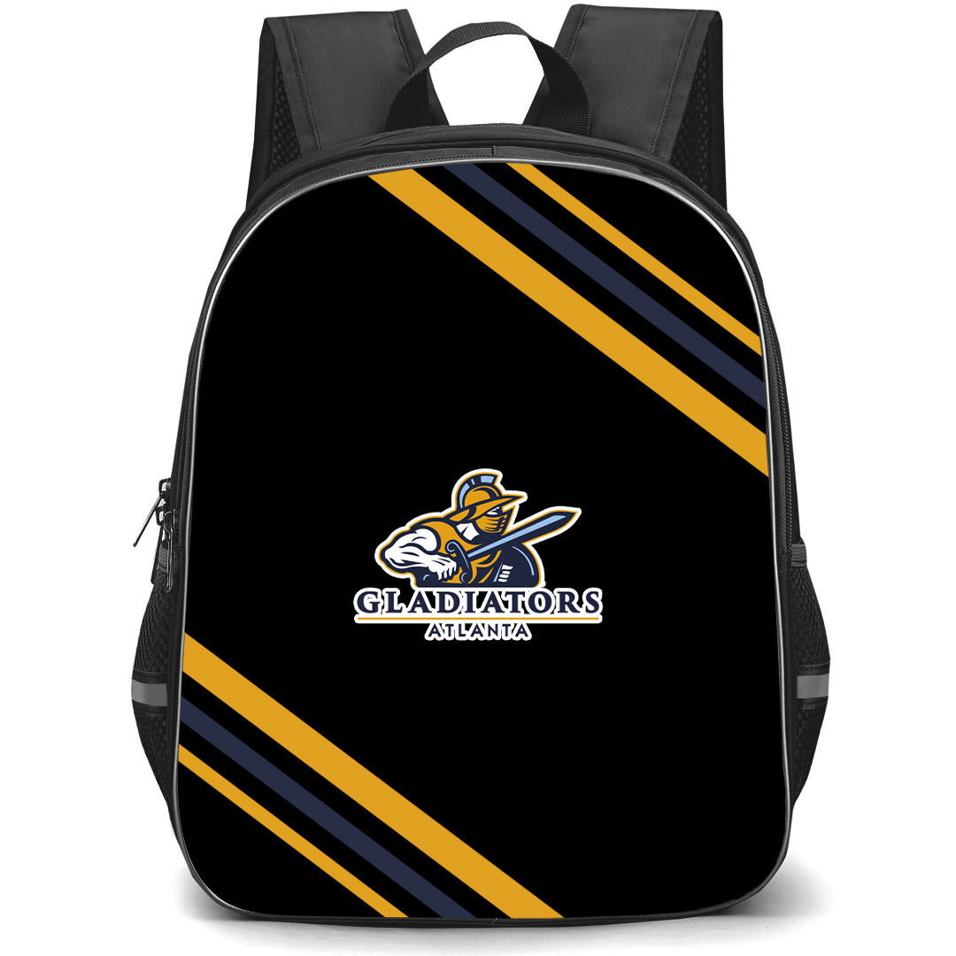 Atlanta Gladiators Backpack School Bag StudentPack - Atlanta Gladiators Large Logo With Stripe