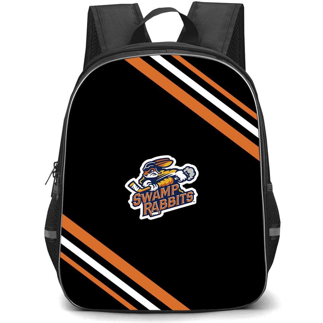 Greenville Swamp Rabbits Backpack School Bag StudentPack - Greenville Swamp Rabbits Large Logo With Stripe