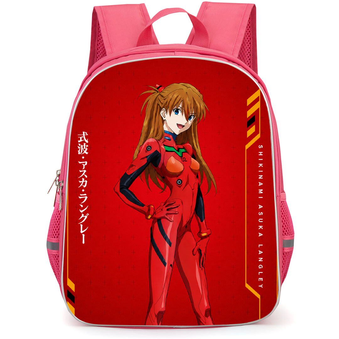 Neon Genesis Evangelion Asuka Langley Backpack School Bag StudentPack - Asuka Langley Red Plug Suit Character Art Poster