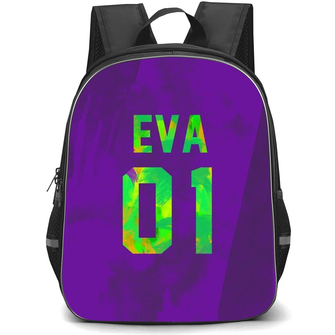 Neon Genesis Evangelion Backpack StudentPack - EVA 01 On Purple Background