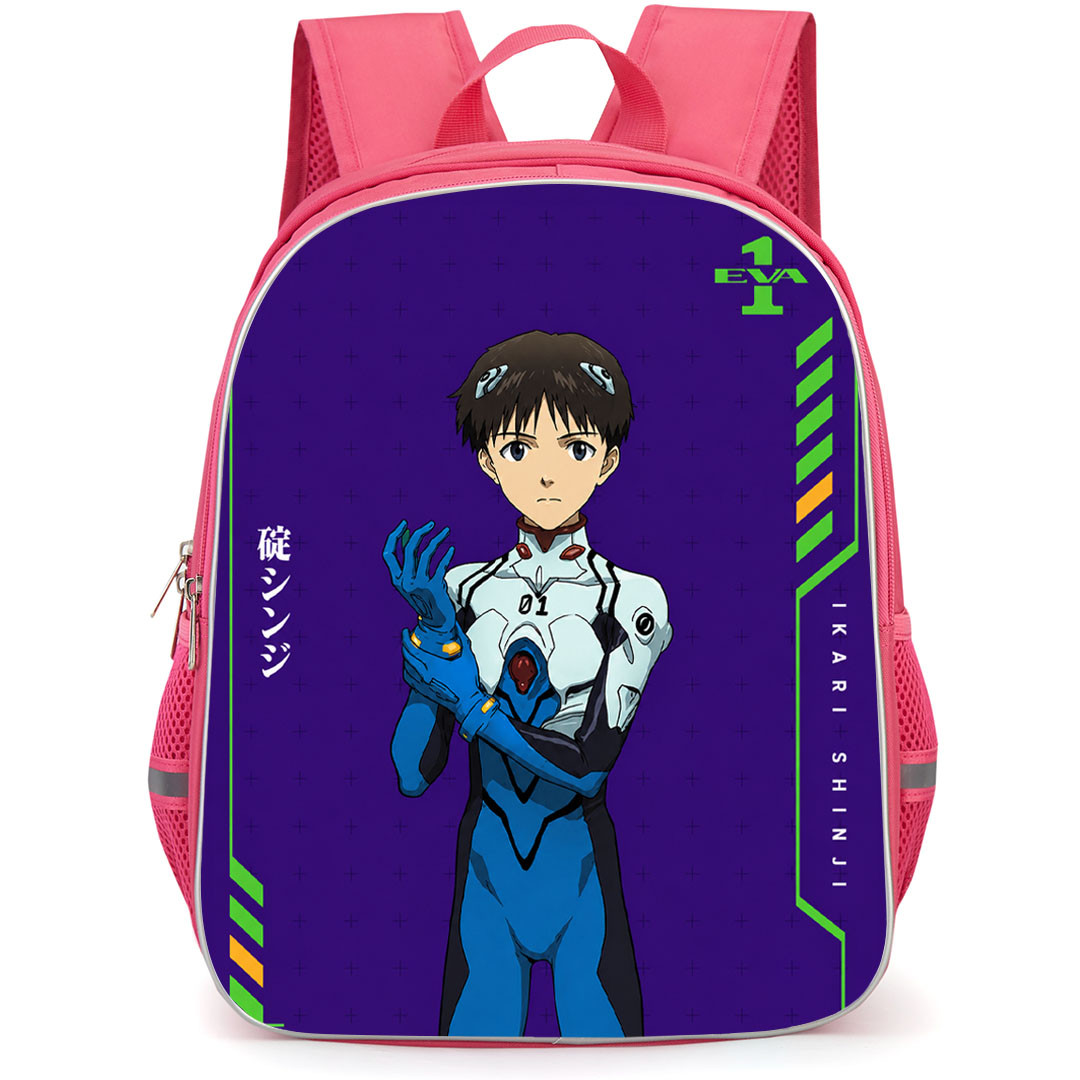 Neon Genesis Evangelion Ikari Shinji Backpack School Bag StudentPack - Ikari Shinji EVA Pilot Purple Poster