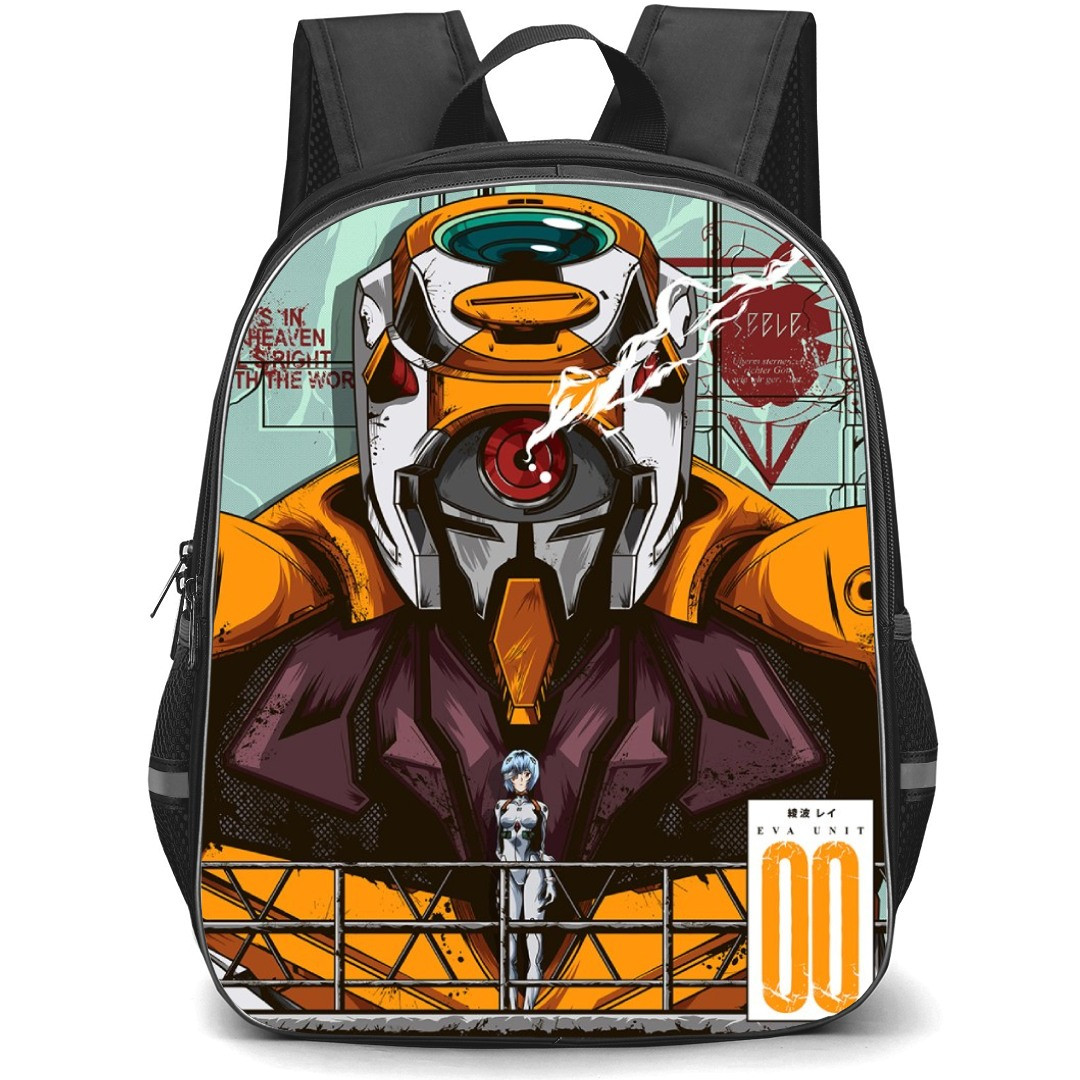 Neon Genesis Evangelion Rei Ayanami Backpack StudentPack - Rei Ayanami Evangelion Unit 00 Illustration